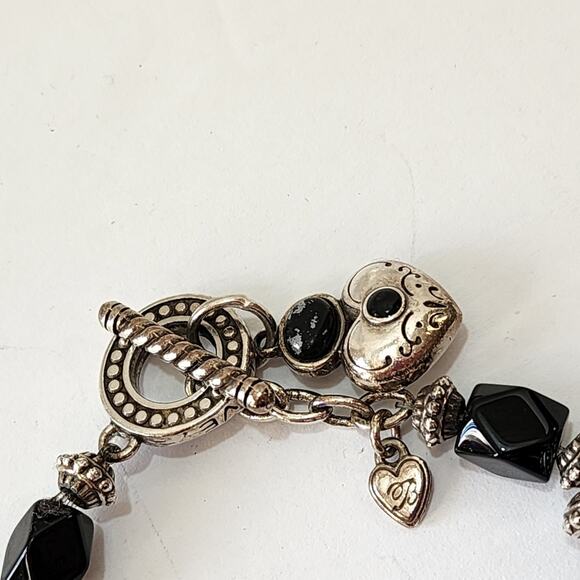 Brighton Black Jeweled Toggle Bracelet - Picture 3 of 5